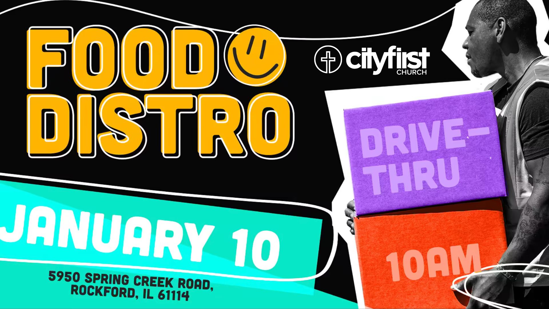 January Food Distribution City First Church